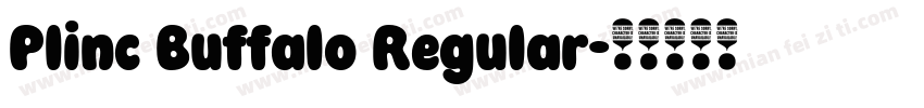 Plinc Buffalo Regular字体转换